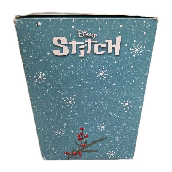 Dept 56 STITCH CHRISTMAS GIFT WATERBALL Disney ENESCO Large Snow Globe NEW - Picture 12 of 16